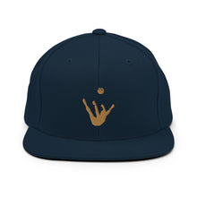 Load image into Gallery viewer, Snapback Hat - Old Gold Trick Shot Logo
