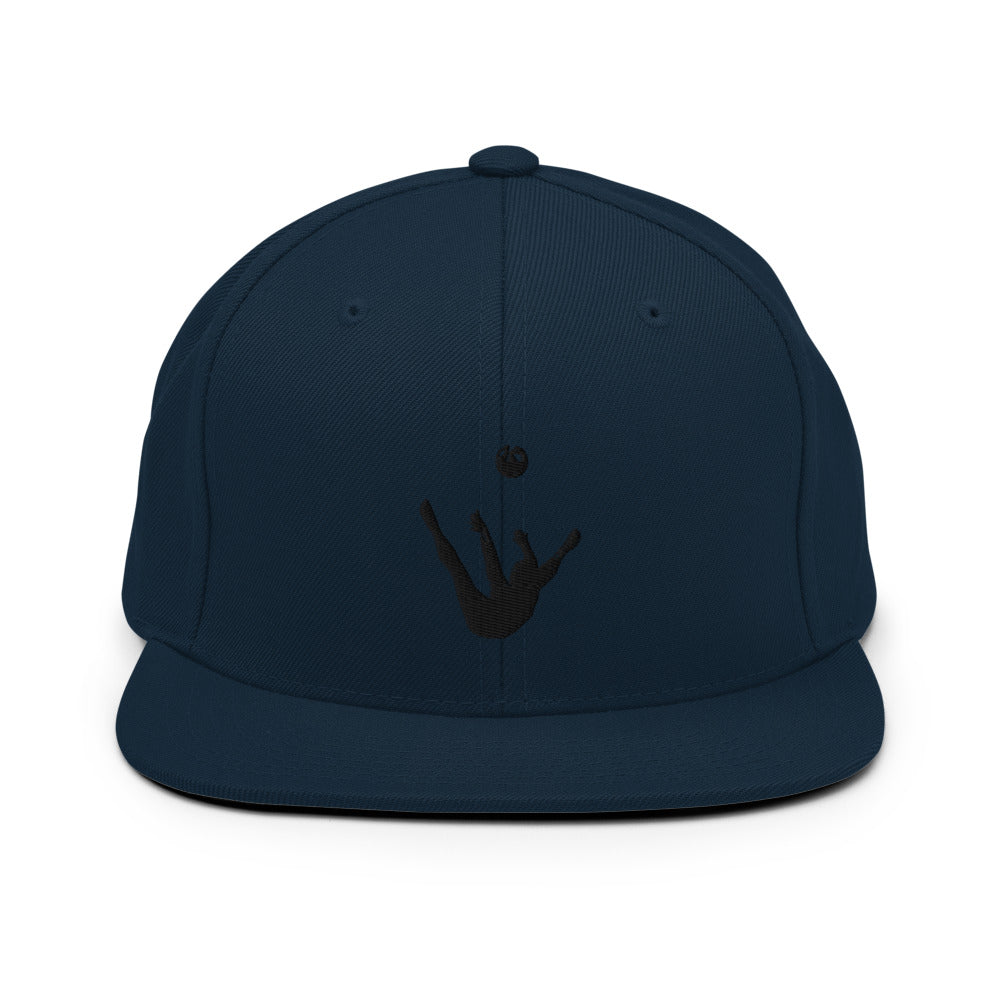 Snapback Hat - Black Trick Shot Logo