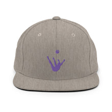 Load image into Gallery viewer, Snapback Hat - Purple Trick Shot Logo
