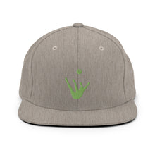 Load image into Gallery viewer, Snapback Hat - Green Trick Shot Logo
