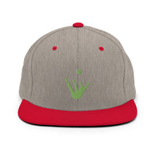 Load image into Gallery viewer, Snapback Hat - Green Trick Shot Logo
