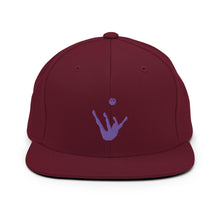 Load image into Gallery viewer, Snapback Hat - Purple Trick Shot Logo
