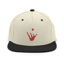 Load image into Gallery viewer, Snapback Hat - Red Trick Shot Logo
