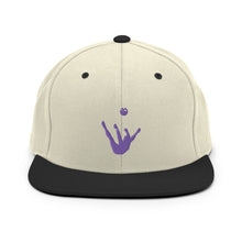 Load image into Gallery viewer, Snapback Hat - Purple Trick Shot Logo
