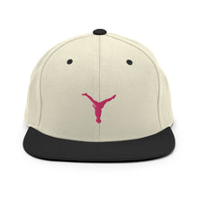 Load image into Gallery viewer, Snapback Hat - Pink Split Leg Logo
