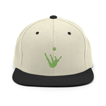 Load image into Gallery viewer, Snapback Hat - Green Trick Shot Logo
