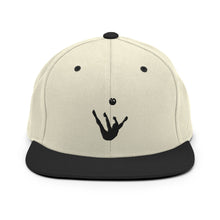 Load image into Gallery viewer, Snapback Hat - Black Trick Shot Logo
