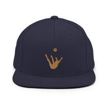 Load image into Gallery viewer, Snapback Hat - Old Gold Trick Shot Logo
