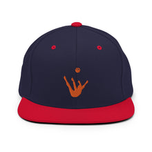 Load image into Gallery viewer, Snapback Hat - Orange Trick Shot Logo
