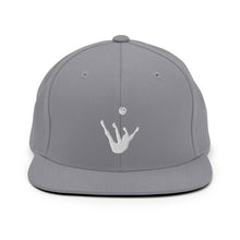 Load image into Gallery viewer, Snapback Hat - White Trick Shot Logo
