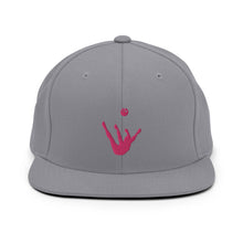 Load image into Gallery viewer, Snapback Hat - Pink Trick Shot Logo
