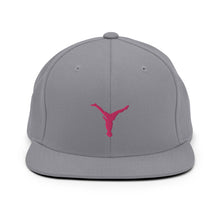 Load image into Gallery viewer, Snapback Hat - Pink Split Leg Logo
