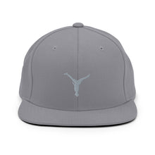 Load image into Gallery viewer, Snapback Hat - Grey Split Leg Logo
