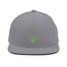 Load image into Gallery viewer, Snapback Hat - Green Trick Shot Logo
