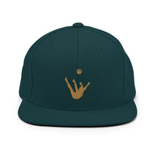 Load image into Gallery viewer, Snapback Hat - Old Gold Trick Shot Logo
