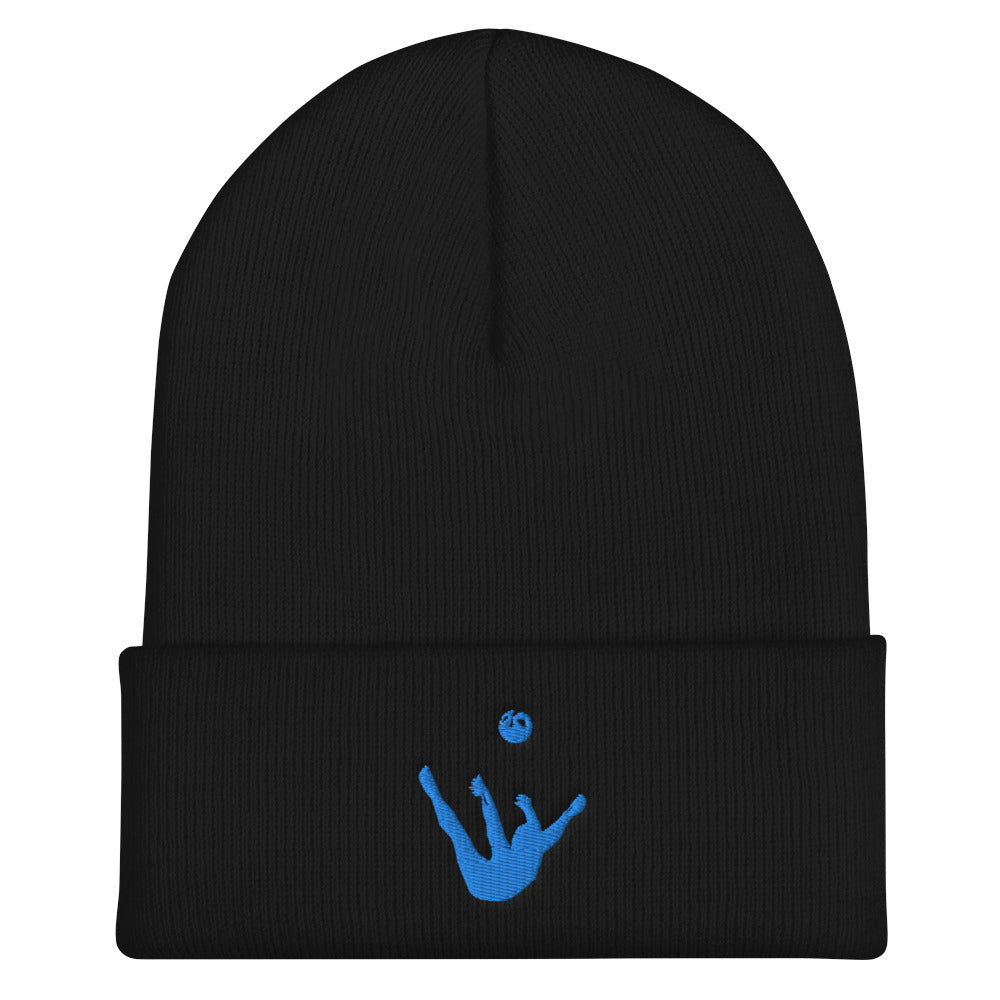 Beanie - Aqua Blue Trick Shot Logo