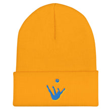 Load image into Gallery viewer, Beanie - Aqua Blue Trick Shot Logo
