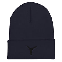 Load image into Gallery viewer, Beanie - Black Split Leg Logo
