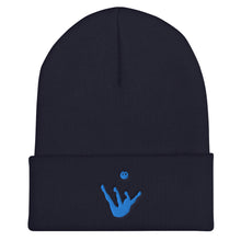 Load image into Gallery viewer, Beanie - Aqua Blue Trick Shot Logo
