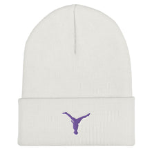 Load image into Gallery viewer, Beanie - Purple Split Leg Logo
