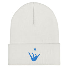 Load image into Gallery viewer, Beanie - Aqua Blue Trick Shot Logo
