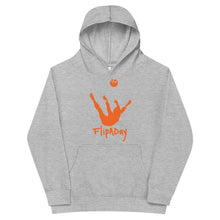 Load image into Gallery viewer, Kids Fleece Hoodie - Orange Trick Shot Logo
