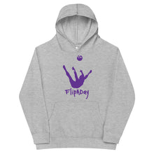 Load image into Gallery viewer, Kids Fleece Hoodie - Purple Trick Shot Logo
