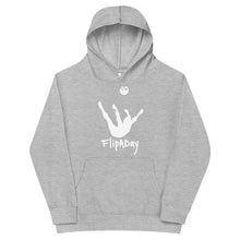 Load image into Gallery viewer, Kids Fleece Hoodie - White Trick Shot Logo
