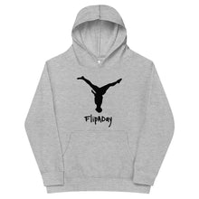 Load image into Gallery viewer, Kids Fleece Hoodie - Black Split Leg Logo
