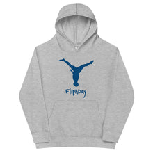 Load image into Gallery viewer, Kids Fleece Hoodie - Blue Split Leg Logo
