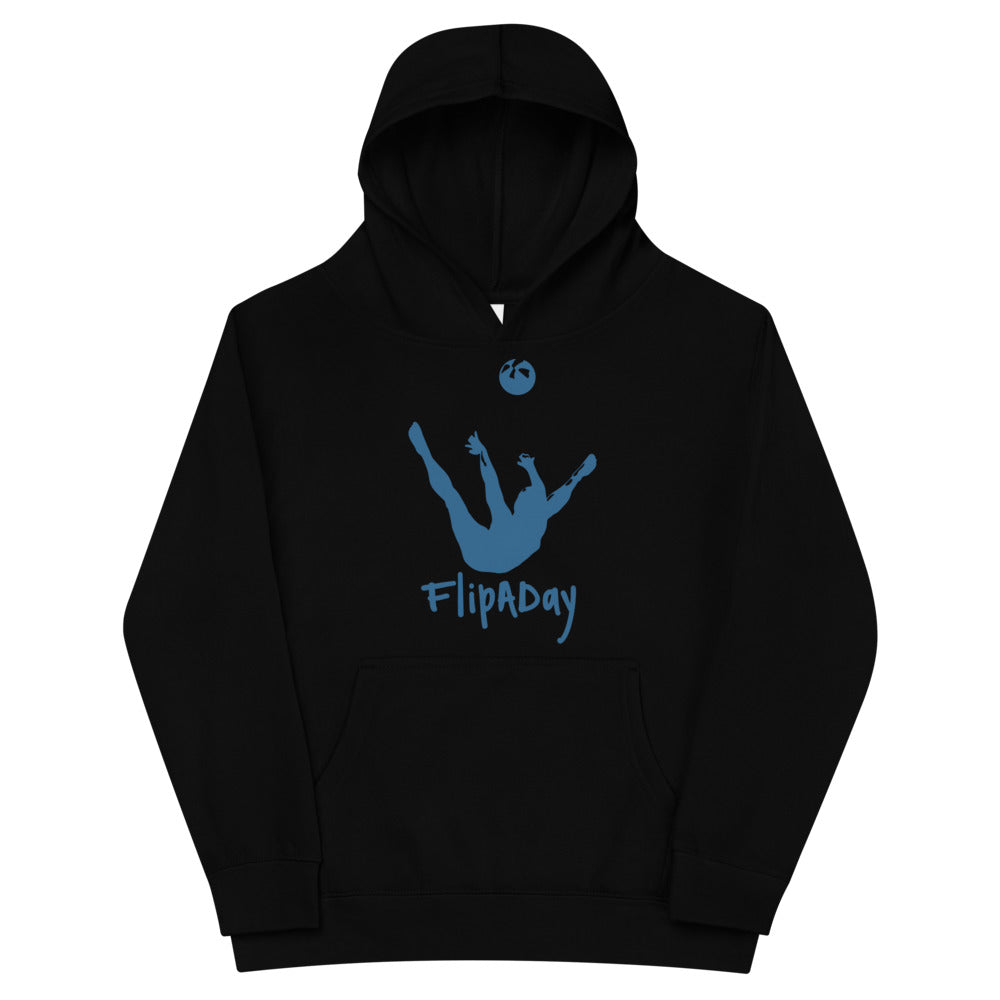 Kids Fleece Hoodie - Blue Trick Shot Logo