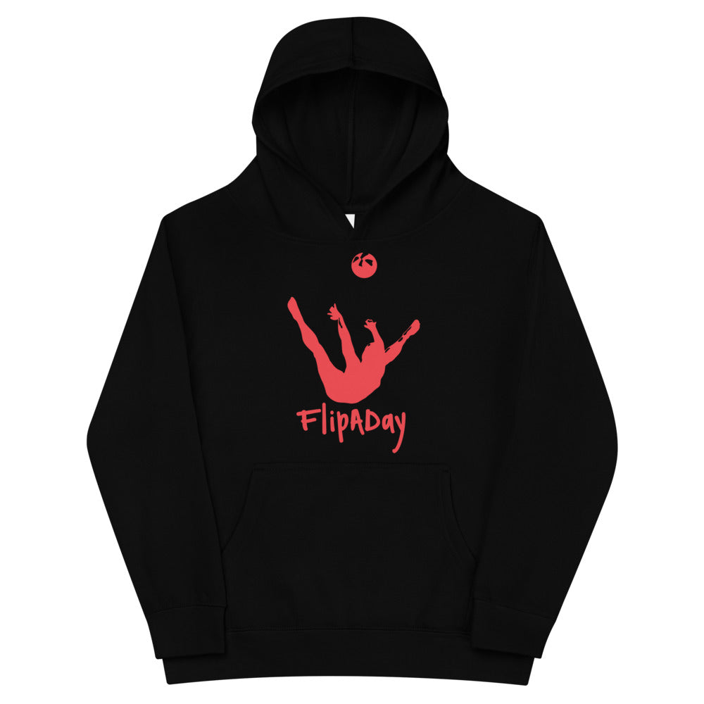 Kids Fleece Hoodie - Red Trick Shot Logo