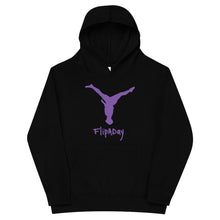 Load image into Gallery viewer, Kids Fleece Hoodie - Purple Split Leg Logo
