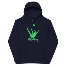 Load image into Gallery viewer, Kids Fleece Hoodie - Green Trick Shot Logo
