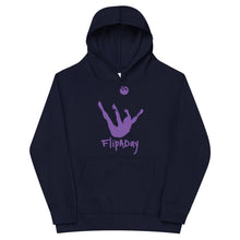 Load image into Gallery viewer, Kids Fleece Hoodie - Purple Trick Shot Logo
