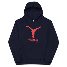 Load image into Gallery viewer, Kids Fleece Hoodie - Red Split Leg Logo
