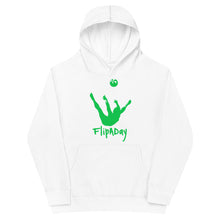 Load image into Gallery viewer, Kids Fleece Hoodie - Green Trick Shot Logo
