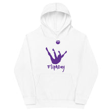 Load image into Gallery viewer, Kids Fleece Hoodie - Purple Trick Shot Logo
