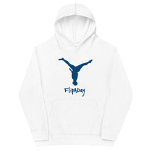 Load image into Gallery viewer, Kids Fleece Hoodie - Blue Split Leg Logo
