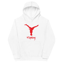 Load image into Gallery viewer, Kids Fleece Hoodie - Red Split Leg Logo
