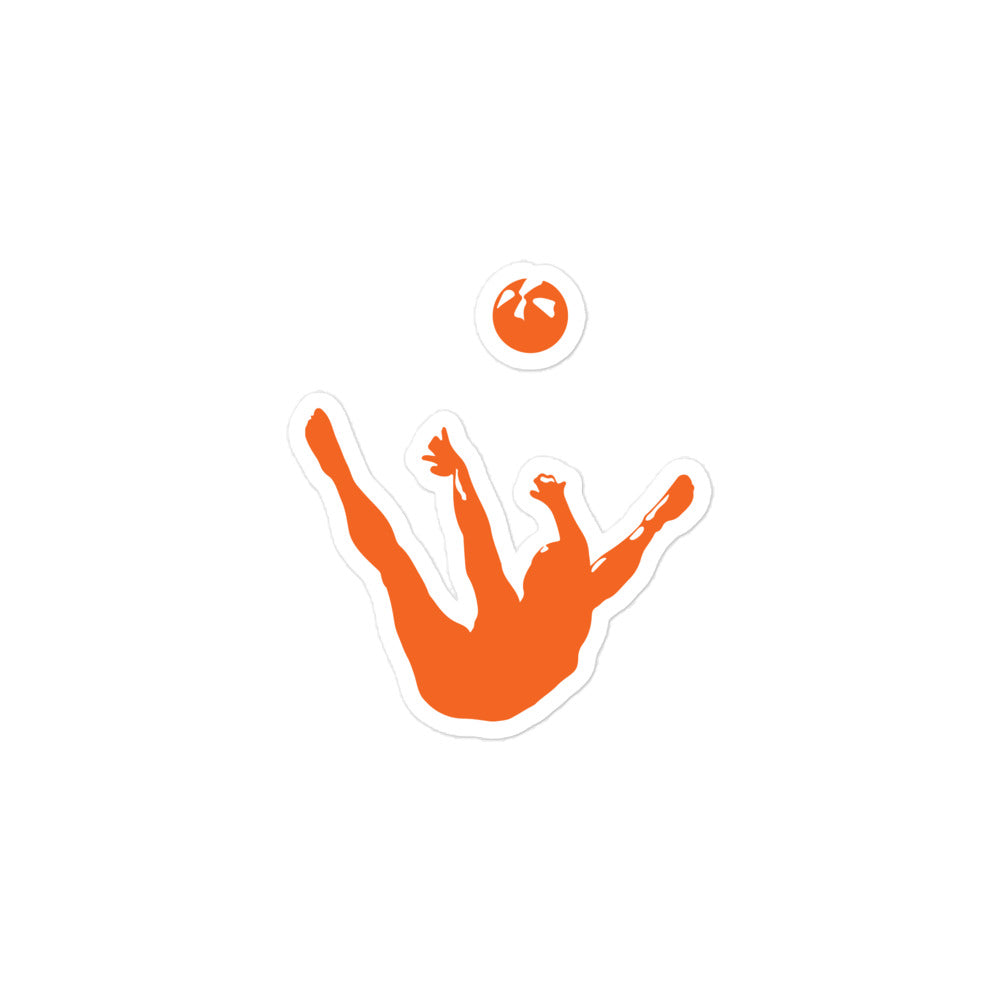 Sticker - Orange Trick Shot Silhouette