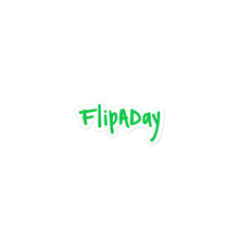 Load image into Gallery viewer, Sticker - Green &quot;FlipADay&quot;
