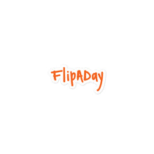 Load image into Gallery viewer, Sticker - Orange &quot;FlipADay&quot;
