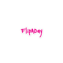 Load image into Gallery viewer, Sticker - Pink &quot;FlipADay&quot;
