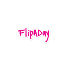 Load image into Gallery viewer, Sticker - Pink &quot;FlipADay&quot;
