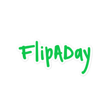 Load image into Gallery viewer, Sticker - Green &quot;FlipADay&quot;
