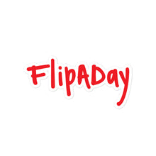 Load image into Gallery viewer, Sticker - Red &quot;FlipADay&quot;
