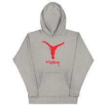 Load image into Gallery viewer, Unisex Hoodie - Red Split Leg Logo
