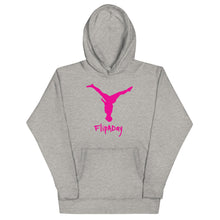 Load image into Gallery viewer, Unisex Hoodie - Pink Split Leg Logo
