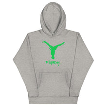 Load image into Gallery viewer, Unisex Hoodie - Green Split Leg Logo
